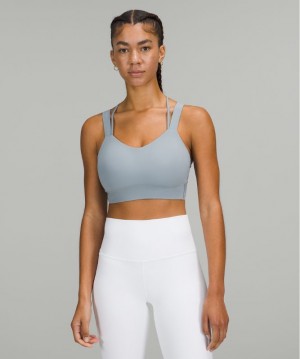 Sports Bras Lululemon Like a Cloud Longline Bra Light Support, D/DD Cup Mujer Chambray | 23891-UKTM