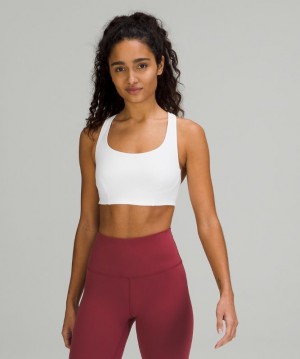 Sports Bras Lululemon Wunder Train Bra Medium Support, C/D Cup Mujer Blancos | 89362-XTIW