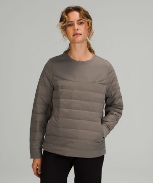 Sudadera con Capucha Lululemon Down and Around Crew Mujer Rover | 15760-ONIT