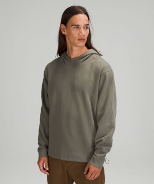 Sudadera con Capucha Lululemon French Terry Oversized Hombre Grises Verde Oliva | 38672-WVQF