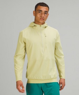 Sudadera con Capucha Lululemon Lightweight Running Half-Zip Hombre Verdes | 31508-AUJH