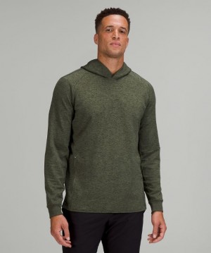 Sudadera con Capucha Lululemon Textured Tech Hombre Verdes Negros | 20493-NCRT