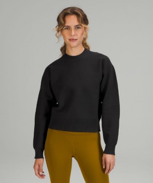 Sudaderas Lululemon AllAround Crewneck Sweater Mujer Negros | 35127-IYTR