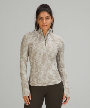 Sudaderas Lululemon It's Rulu Run 1/2 Zip Mujer Blancos | 43781-TLUX