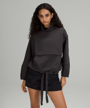 Sudaderas Lululemon LA Packable Pullover-to-Pillow Mujer Negros Grises | 06241-NJWA