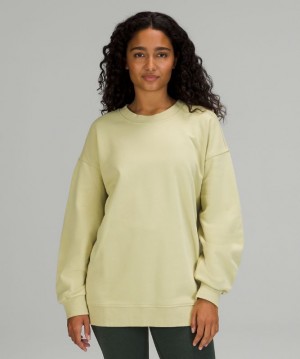 Sudaderas Lululemon Perfectly Oversized Crew Mujer Verdes | 74583-PFLK