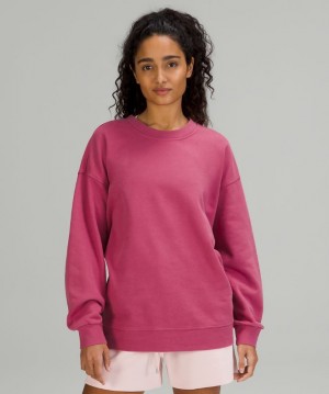 Sudaderas Lululemon Perfectly Oversized Crew Mujer Rosas | 75923-VBON