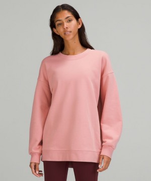 Sudaderas Lululemon Perfectly Oversized Crew Mujer Rosas | 41296-TCNZ