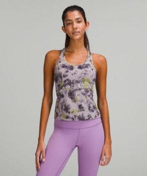 Tank Top Lululemon Cool RB Short Tank Nulu Mujer Morados Grises Multicolor | 59834-DXIE