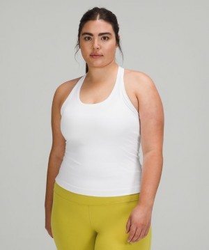 Tank Top Lululemon Cool RB Short Tank Nulu Mujer Blancos | 95236-AWZI