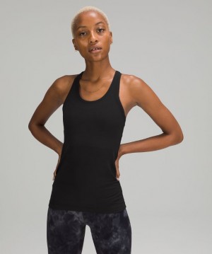 Tank Top Lululemon Cool Racerback Tank Nulu Mujer Negros | 18796-DTMG