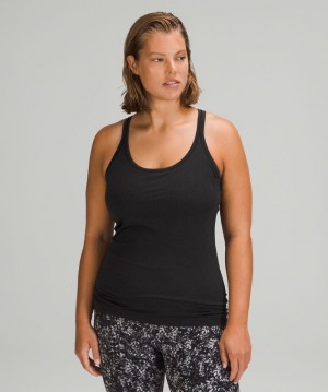 Tank Top Lululemon Ebb to Street Tank Top Mujer Negros | 79251-BUCS