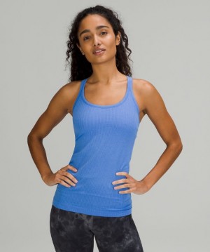 Tank Top Lululemon Ebb to Street Tank Top Mujer Azules | 85396-BVWL