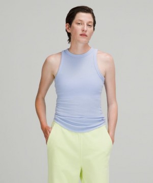 Tank Top Lululemon Hold Tight Crewneck Tank Top Mujer Azules Beige | 45789-WDSJ