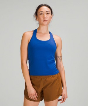 Tank Top Lululemon Swiftly Tech Racerback Tank 2.0 Race Mujer Azules Azules | 32975-VFCS