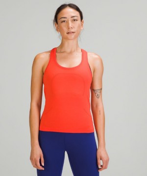 Tank Top Lululemon Swiftly Tech Racerback Tank 2.0 Race Mujer Rojos Rojos | 06231-DVPQ