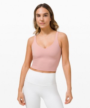 Tank Top Lululemon lululemon Align™ Cropped Tank Top Mujer Rosas | 95108-FLCE