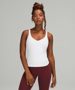 Tank Top Lululemon lululemon Align™ Waist-Length Tank Top Mujer Blancos | 04938-ZFKM