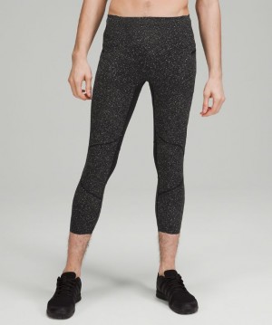 Tights Lululemon Surge Tight 22" Nulux Hombre Negros Multicolor | 49283-KQYV