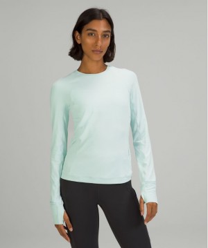 Tops Lululemon It's Rulu Run Long Sleeve Mujer Verde Menta | 45280-YGNP