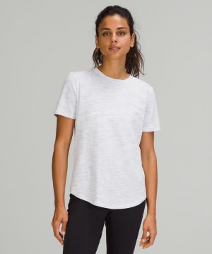 Tops Lululemon Love Crew Mujer Grises Blancos | 74629-CUMR