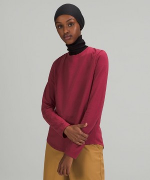 Tops Lululemon Love Long Sleeve Mujer Mulled Wine | 09658-XJQN