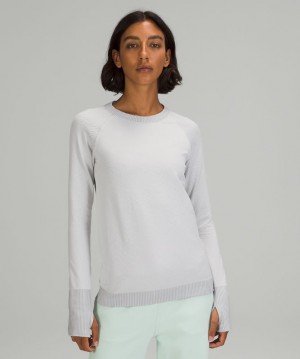 Tops Lululemon Rest Less Mujer Plateados Blancos | 32968-KZAC