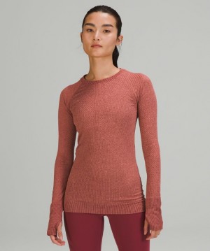 Tops Lululemon Rest Less Mujer Rosas | 75086-BDOA