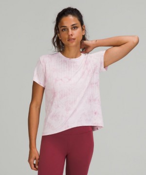 Tops Lululemon Train to Be SS Mujer Azules Rosas Grises Marrom | 09612-MNVF