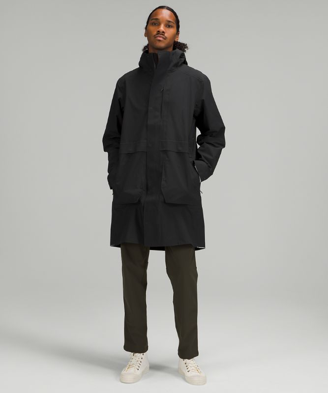 Abrigos Lululemon Storm Field Trench Coat Online Only Hombre Negros | 29014-VMRP