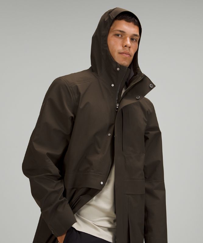 Abrigos Lululemon Storm Field Trench Coat Online Only Hombre Verde Oliva Oscuro | 56219-JNFP