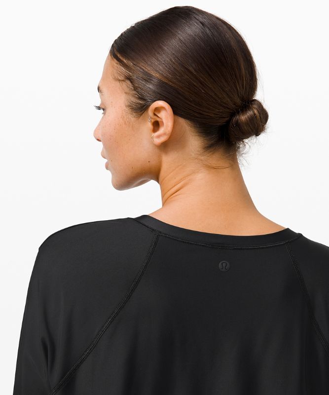 Bañadores Lululemon Waterside Relaxed UVP Long-Sleeve Mujer Negros | 26381-GITW