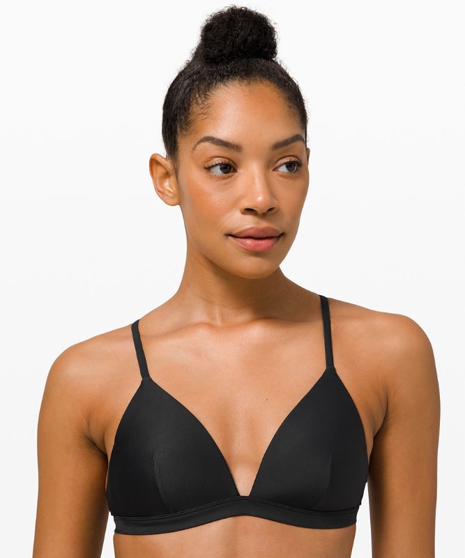 Bañadores Lululemon Waterside Swim Top A/B Cup Mujer Negros | 96578-ERYO