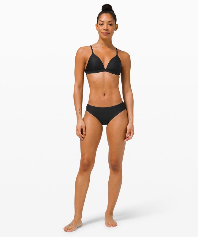 Bañadores Lululemon Waterside Swim Top A/B Cup Mujer Negros | 96578-ERYO