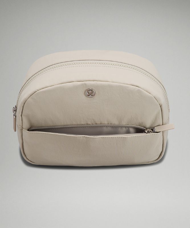 Bolsas Lululemon Double-Zip Pouch Accessories Beige | 12734-EDLQ