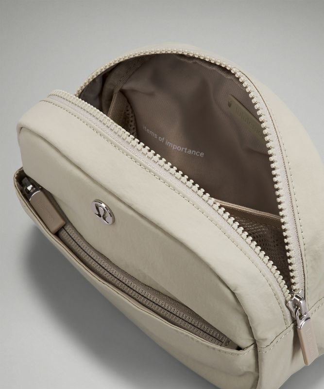 Bolsas Lululemon Double-Zip Pouch Accessories Beige | 12734-EDLQ