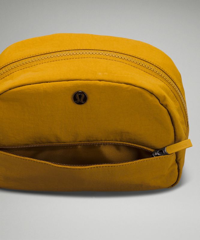 Bolsas Lululemon Double-Zip Pouch Accessories Dorados Marrom | 91586-NZAP