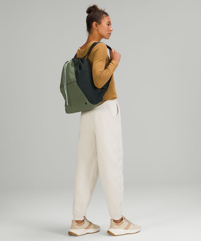 Bolsas Lululemon Dual Function Backpack To Tote Accessories Verdes Verdes | 97408-JNUD