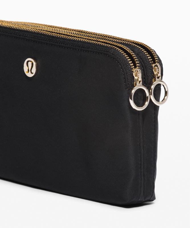 Bolsas Lululemon Now and Always Pouch Accessories Negros Dorados | 78043-VBDW