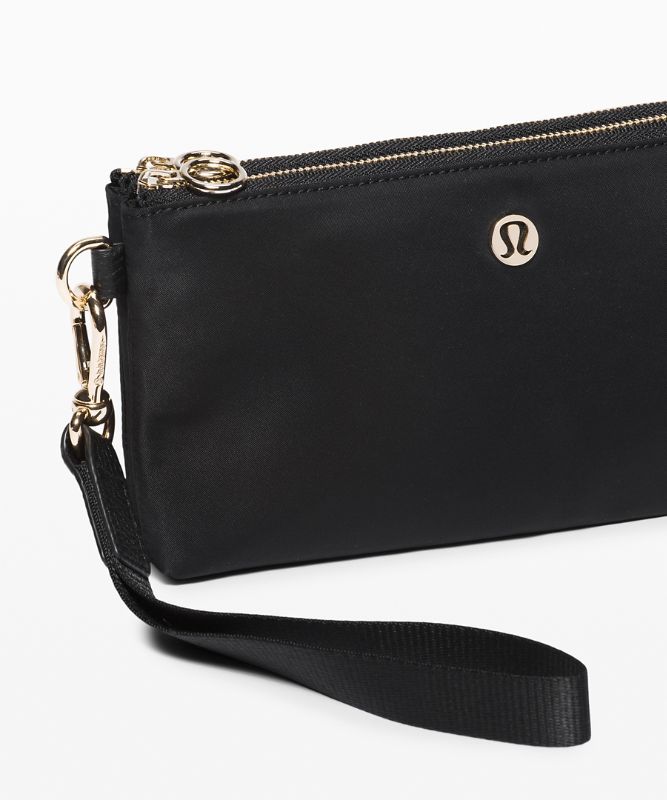 Bolsas Lululemon Now and Always Pouch Accessories Negros Dorados | 78043-VBDW