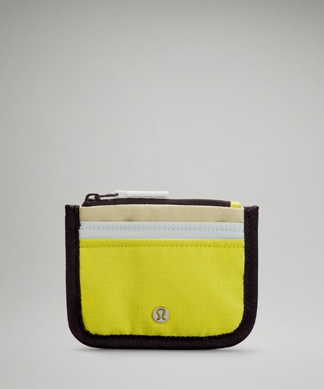 Bolsas Lululemon True Identity Card Case Accessories Amarillos Verdes | 97532-PRNT