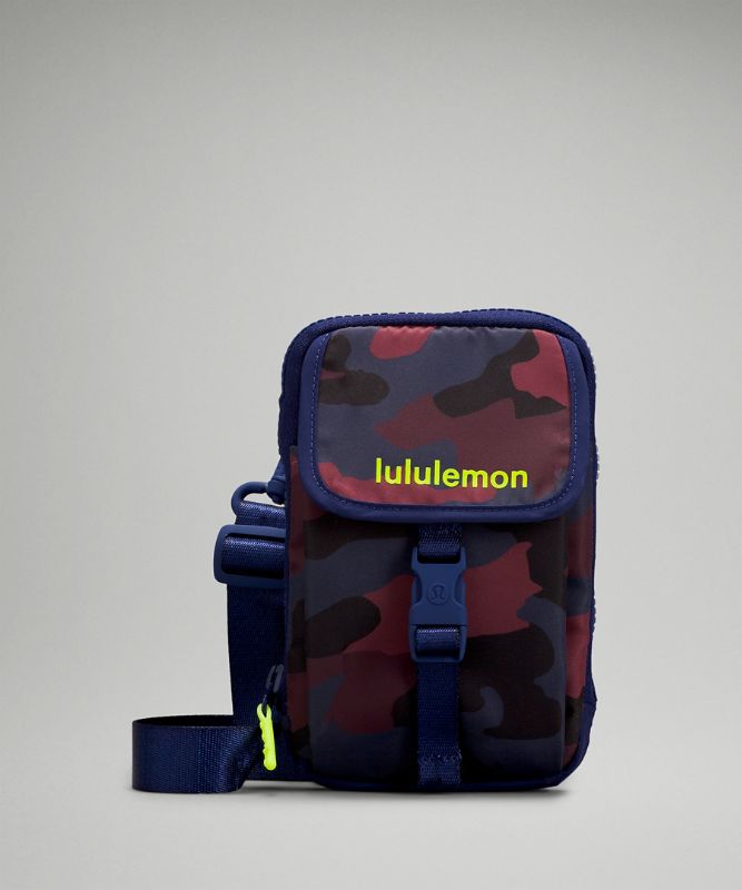 Bolsas Lululemon Zip-Top Crossbody Accessories Camuflados Rojos Multicolor | 17459-YSKA