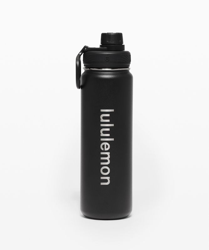 Botellas de Agua Lululemon Back to Life Sport Bottle 24oz Accessories Negros | 31426-OLZI