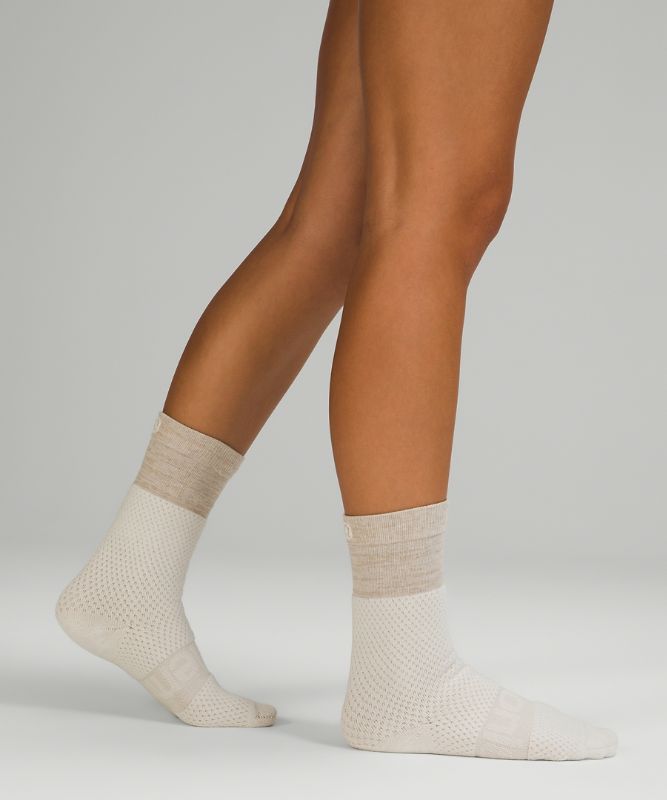 Calcetines Lululemon Daily Stride Boot Crew Sock Mujer Blancos | 68105-ZXUW