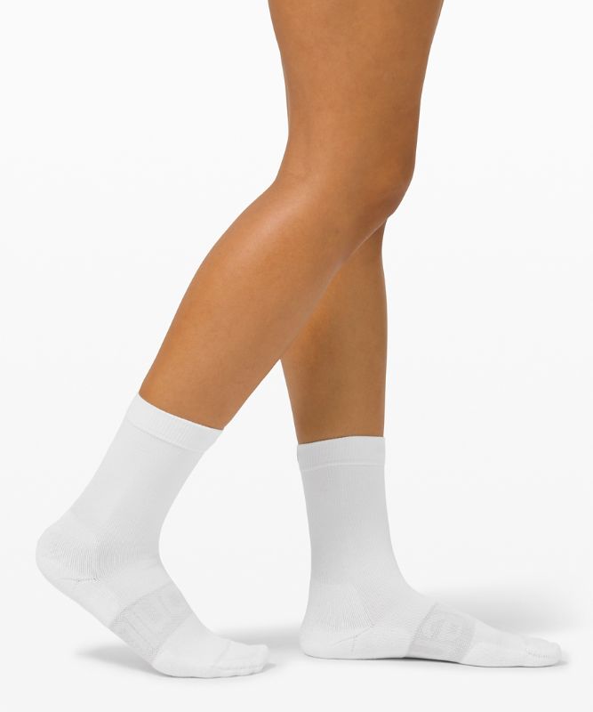 Calcetines Lululemon Daily Stride Crew Sock 3 Pack Mujer Blancos | 78012-ZXHY