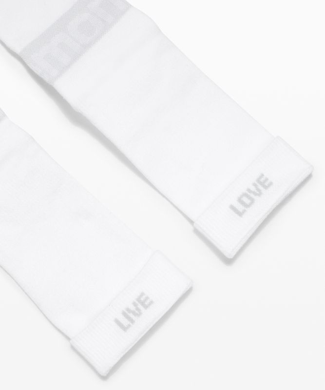 Calcetines Lululemon Daily Stride Crew Sock 3 Pack Mujer Blancos | 78012-ZXHY