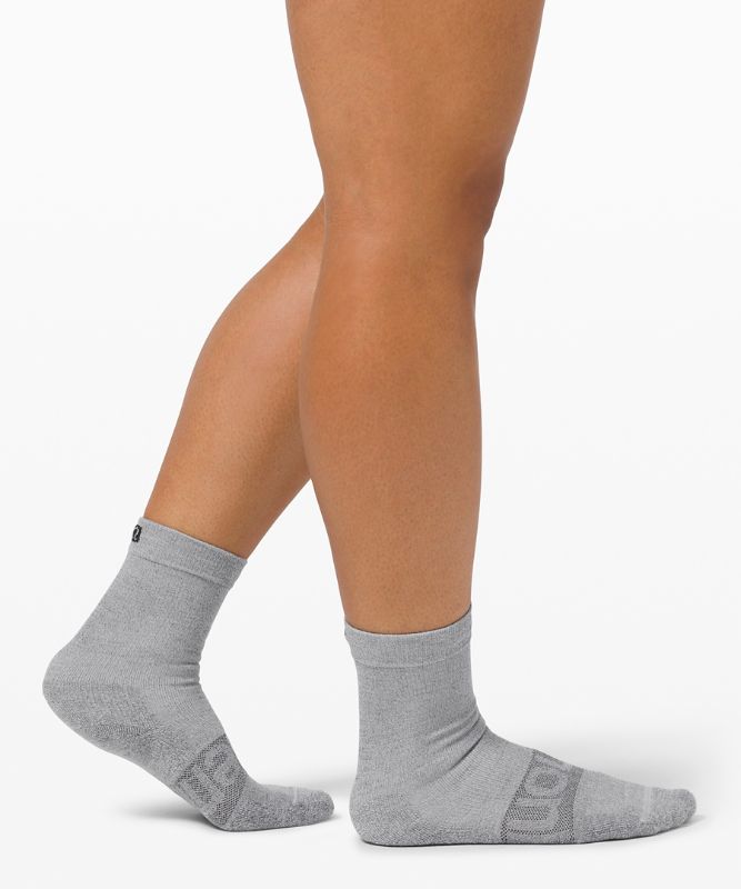 Calcetines Lululemon Daily Stride Crew Sock 3 Pack Mujer Blancos Grises Negros | 80937-FNCA