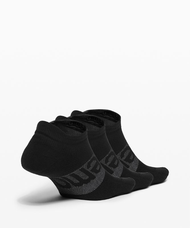 Calcetines Lululemon Daily Stride Low-Ankle Sock 3 Pack Mujer Negros | 02857-WCBV