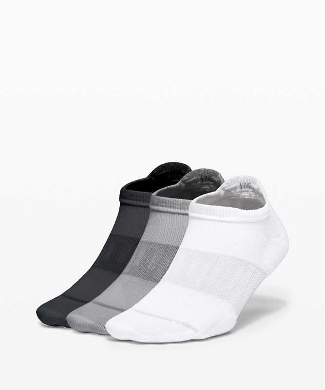 Calcetines Lululemon Daily Stride Low-Ankle Sock 3 Pack Mujer Blancos Grises Negros | 98075-PLUH