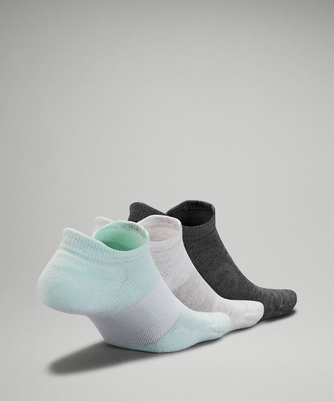 Calcetines Lululemon Daily Stride Low Ankle Sock 3 Pack Mujer Verde Menta Blancos Grises | 36972-AYEQ